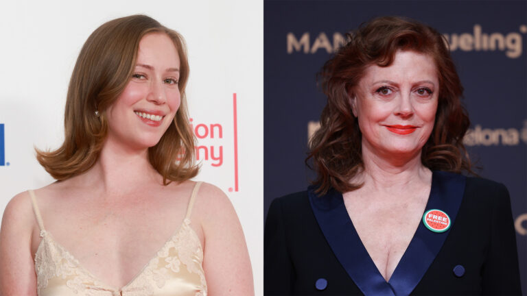 Hannah Einbinder et Susan Sarandon arrêtées lors d'une manifestation précédant le discours de Netanyahu à l'ONU Logo