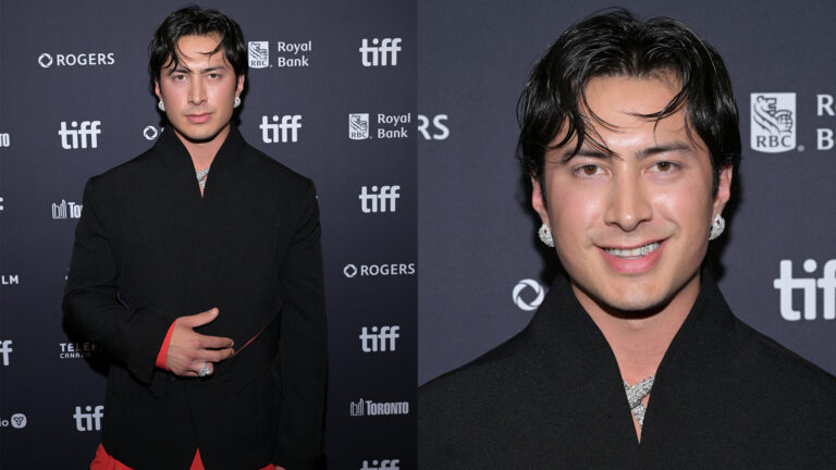 Hudson Williams éblouit à la première du TIFF pour « Yaga » en culture orange et 80 carats de diamants Bulgari Logo