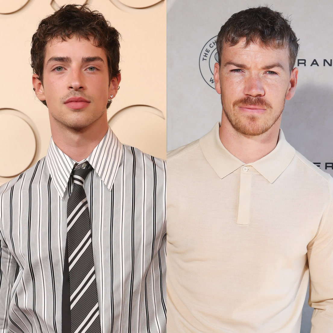 Manu Ríos est à gauche d'une image à deux diapositives, avec Will Poulter à droite