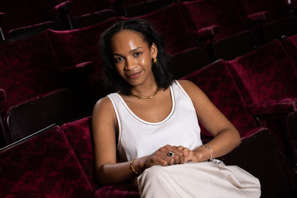 Bethany Antonia lors d'une interview et d'une séance de portrait pour "Hadestown