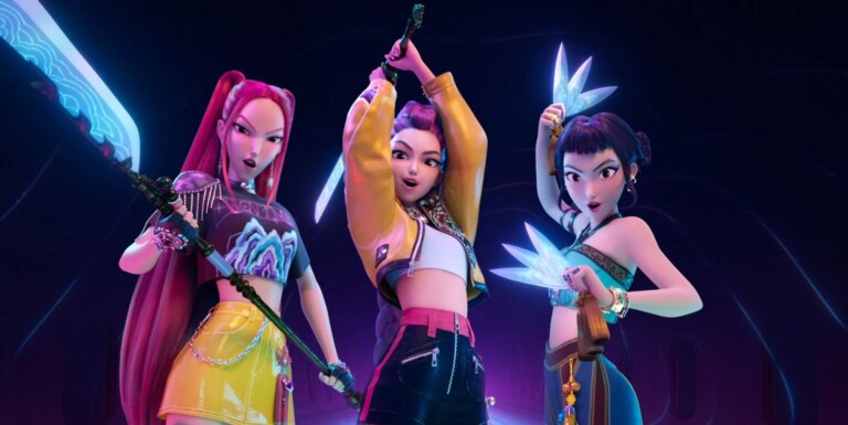 KPop Demon Hunters 2 sortira au cinéma « très largement » avant Netflix KPop Demon Hunters girl group HUNTR/X