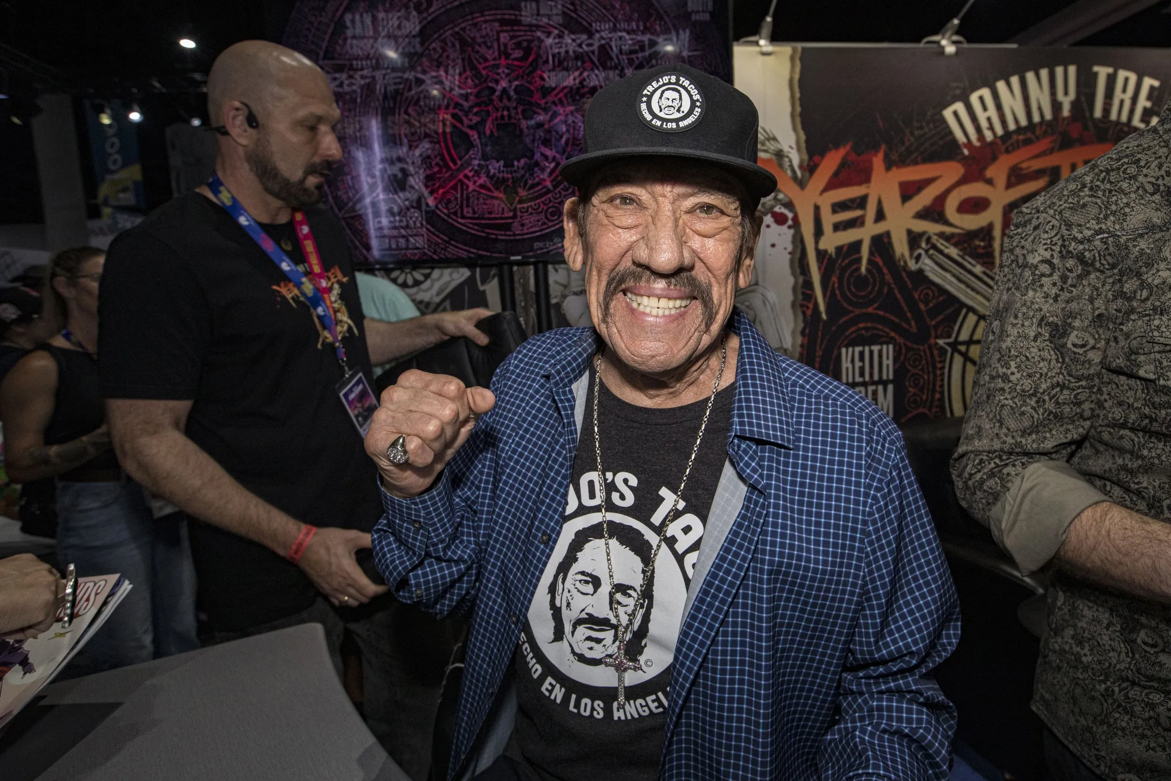 SAN DIEGO, CALIFORNIE - 25 JUILLET : Danny Trejo pose pendant le troisième jour du Comic-Con International 2026, le 25 juillet 2026 à San Diego, Californie. (Photo de Daniel Knighton/Getty Images)