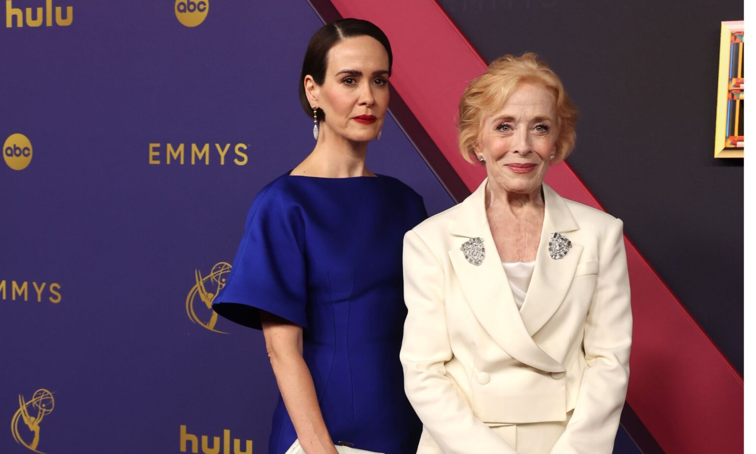 Holland Taylor dit qu'elle ne travaillera pas avec sa partenaire Sarah Paulson : « Ne serait-ce pas effrayant ? » Holland Taylor and Sarah Paulson at a red carpet event