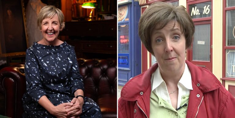 Julie Hesmondhalgh de Celebrity Traitors loue l'importance durable du rôle trans de Corrie Julie Hesmondhalgh played iconic trans Corrie character Hayley Cropper