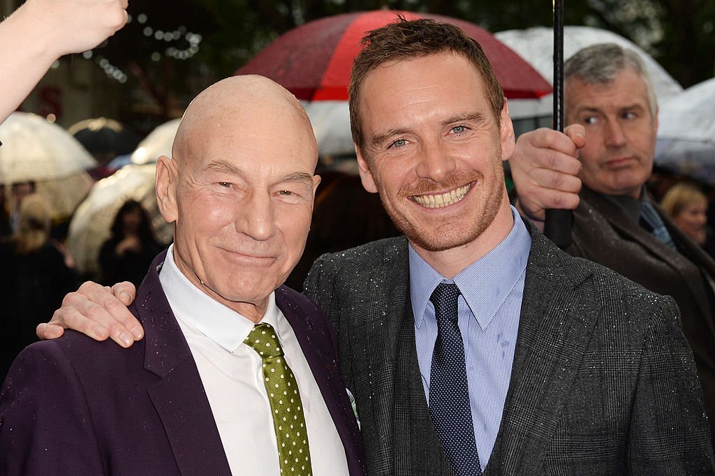 Sir Patrick Stewart et Michael Fassbender à la première britannique de X-Men : Days of Future Past