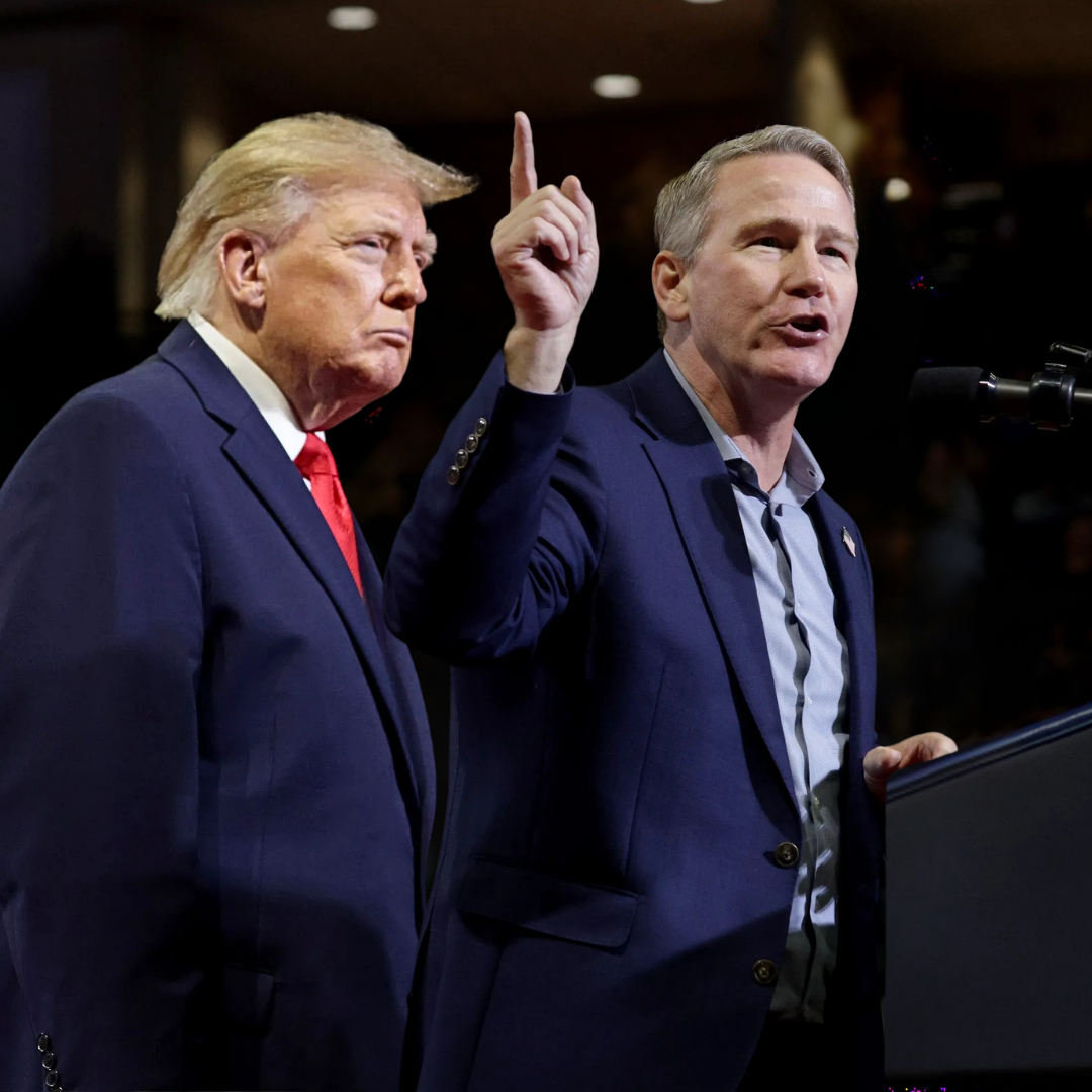Donald Trump et Jon Husted lors d'un récent rassemblement dans l'Ohio.
